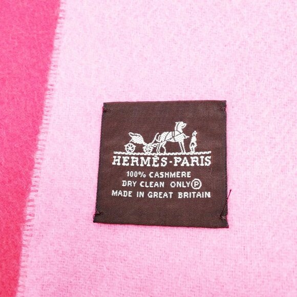 Authentic Hermes Scarf Oranges Cashmere100 mn585-112925 - Picture 8 of 10